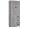 Skříň highboard šedá sonoma 69,5 x 34 x 180 cm kompozitní dřevo 3195881