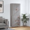 Skříň highboard šedá sonoma 69,5 x 34 x 180 cm kompozitní dřevo 3195881