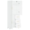 Skříň highboard bílá 69,5 x 34 x 180 cm kompozitní dřevo 3195883