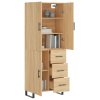 Skříň highboard dub sonoma 69,5 x 34 x 180 cm kompozitní dřevo 3195926