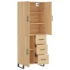 Skříň highboard dub sonoma 69,5 x 34 x 180 cm kompozitní dřevo 3195926