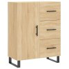 Skříň highboard dub sonoma 69,5 x 34 x 180 cm kompozitní dřevo 3195926