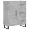 Skříň highboard betonově šedá 69,5x34x180 cm kompozitní dřevo 3195927