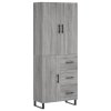 Skříň highboard šedá sonoma 69,5 x 34 x 180 cm kompozitní dřevo 3195929