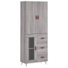 Skříň highboard šedá sonoma 69,5 x 34 x 180 cm kompozitní dřevo 3195937