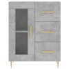 Skříň highboard betonově šedá 69,5x34x180 cm kompozitní dřevo 3195951