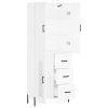Skříň highboard bílá 69,5 x 34 x 180 cm kompozitní dřevo 3195963