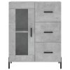 Skříň highboard betonově šedá 69,5x34x180 cm kompozitní dřevo 3195967