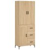 Skříň highboard dub sonoma 69,5 x 34 x 180 cm kompozitní dřevo 3196014