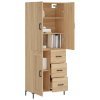 Skříň highboard dub sonoma 69,5 x 34 x 180 cm kompozitní dřevo 3196014