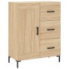 Skříň highboard dub sonoma 69,5 x 34 x 180 cm kompozitní dřevo 3196014