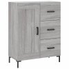 Skříň highboard šedá sonoma 69,5 x 34 x 180 cm kompozitní dřevo 3196017