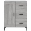 Skříň highboard šedá sonoma 69,5 x 34 x 180 cm kompozitní dřevo 3196017