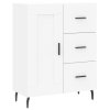 Skříň highboard bílá 69,5 x 34 x 180 cm kompozitní dřevo 3196027