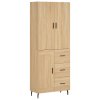 Skříň highboard dub sonoma 69,5 x 34 x 180 cm kompozitní dřevo 3196030