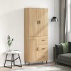 Skříň highboard dub sonoma 69,5 x 34 x 180 cm kompozitní dřevo 3196030