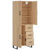 Skříň highboard dub sonoma 69,5 x 34 x 180 cm kompozitní dřevo 3196038