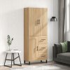 Skříň highboard dub sonoma 69,5 x 34 x 180 cm kompozitní dřevo 3196038