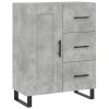 Skříň highboard betonově šedá 69,5x34x180 cm kompozitní dřevo 3196039