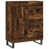 Skříň highboard kouřový dub 69,5 x 34 x 180 cm kompozitní dřevo 3196040