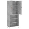 Skříň highboard betonově šedá 69,5x34x180 cm kompozitní dřevo 3196047