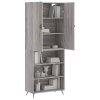 Skříň highboard šedá sonoma 69,5 x 34 x 180 cm kompozitní dřevo 3196049