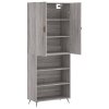 Skříň highboard šedá sonoma 69,5 x 34 x 180 cm kompozitní dřevo 3196049