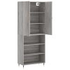 Skříň highboard šedá sonoma 69,5 x 34 x 180 cm kompozitní dřevo 3196057