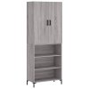 Skříň highboard šedá sonoma 69,5 x 34 x 180 cm kompozitní dřevo 3196073