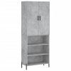 Skříň highboard betonově šedá 69,5x34x180 cm kompozitní dřevo 3196079