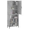 Skříň highboard betonově šedá 69,5x34x180 cm kompozitní dřevo 3196079