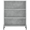 Skříň highboard betonově šedá 69,5x34x180 cm kompozitní dřevo 3196079