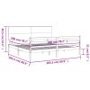 Rám postele s čelem 200 x 200 cm masivní dřevo 3195241