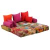 2místný modulární pouf patchwork textil 244985