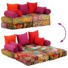 2místný modulární pouf patchwork textil 244985