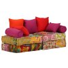 2místný modulární pouf patchwork textil 244985