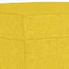 3místná pohovka s podnožkou světle žlutá 180 cm textil 3201156