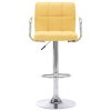 Barová židle žlutá textil 283416