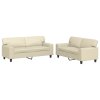 2dílná sedací souprava krémová umělá kůže 3201915