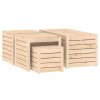 4dílná sada zahradních boxů masivní borové dřevo 3154666