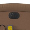 Elektrické masážní polohovací křeslo hnědé textil 3204084