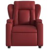 Elektrické masážní polohovací křeslo vínové umělá kůže 3204541