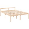 Postel s čelem pro seniory 160x200 cm masivní dřevo 3195426