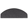 Schodové rohože 10 ks 65 x 24 x 4 cm antracitové, půlkulaté, velké 149751