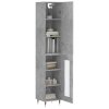 Skříň highboard betonově šedá 34,5x34x180 cm kompozitní dřevo 3199029