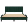 Rám postele bez matrace Hanko tmavě zelená 120 x 200 cm samet 3207840