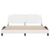 Rám postele bez matrace Zadar bílý 180x200 cm umělá kůže 3208199
