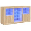 Příborník s LED osvětlením dub sonoma 123 x 37 x 67 cm 3209081