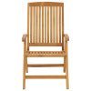 Polohovací zahradní židle s poduškami 6 ks masivní teak 3196498