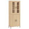 Skříň highboard dub sonoma 69,5 x 34 x 180 cm kompozitní dřevo 3198220
